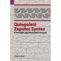 Quiegolani Zapotec Syntax: A Principles and Parameters Account
