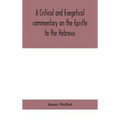 A critical and exegetical commentary on the Epistle to the Hebrews