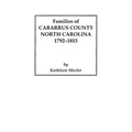 Families of Cabarrus County, North Carolina, 1792-1815