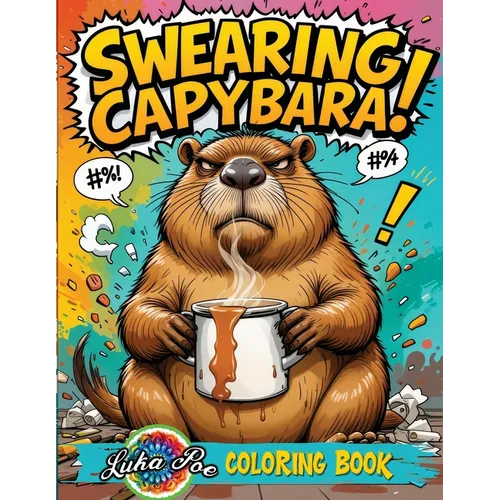 Swearing Capybara Coloring Book: A Funny Adult Coloring Book With Cuss Word Animal Pages for Stress Relief and Relaxation. Perfect Explicit Humor Gift