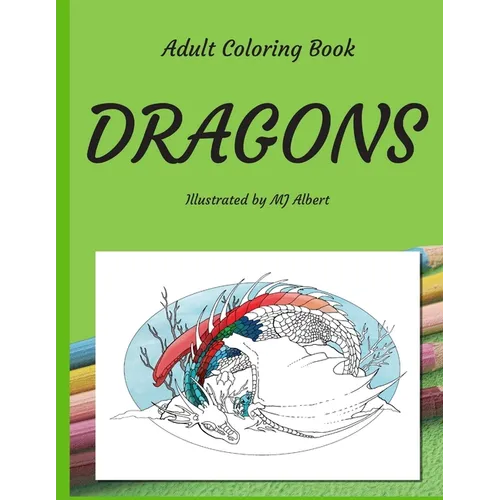 Adult Coloring Book Dragons