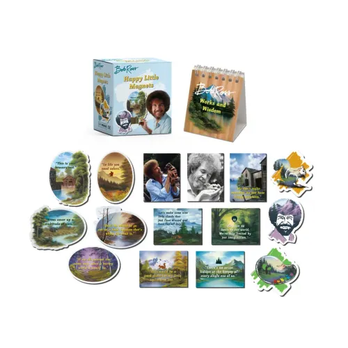Bob Ross: Happy Little Magnets
