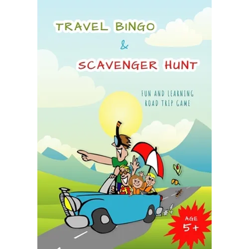 Travel Bingo and Scavenger Hunt: Road trip game