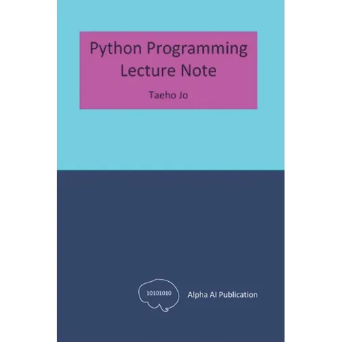Python Programming: Lecture Note