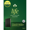 NLT Life Application Study Bible, Third Edition, Large Print (Leatherlike, Black/Onyx, Indexed)