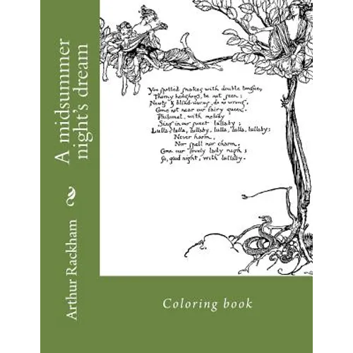 A midsummer night's dream: Coloring book