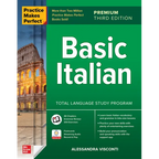 Practice Makes Perfect: Basic Italian, Premium Third Edition - Paperback