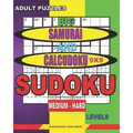 Adult puzzles. Big Samurai and Calcudoku 9x9 Sudoku. Medium - hard levels.: Very large font.