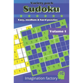 Sudoku variety pack. Easy, medium & hard puzzles: 100 puzzles. 6x9 travel size. Easy to carry