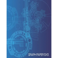 Graph Paper 5x5: 8.5 x 11 150 page 5 x 5 graph paper. Schematic futuristic front cover. Perfect for drafting students and gamers.