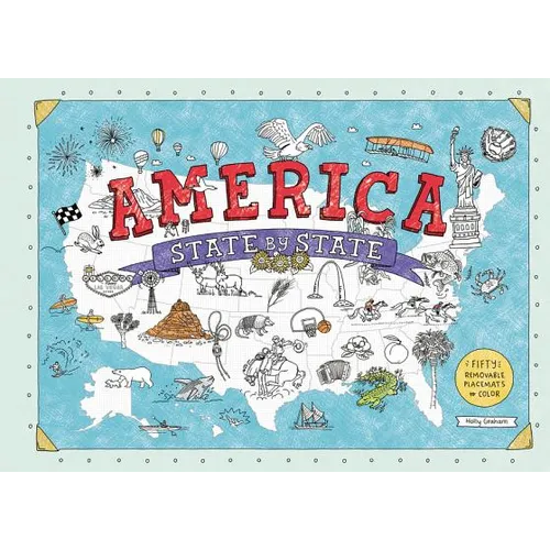 America State by State: Fifty Removable Placemats to Color