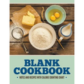 Blank Cookbook Notes And Recipes With Calorie Counting Chart