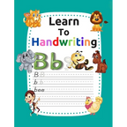 Learn to handwriting: Handwriting practice with fun illustrations with pen and calligraphy control (kindergarten books for activities and learning) - Paperback