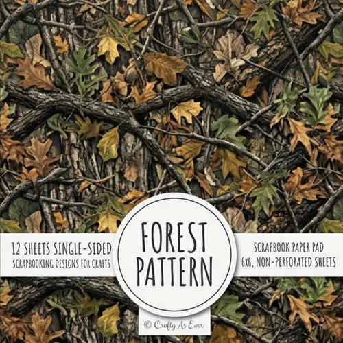 Forest Pattern Scrapbook Paper Pad: 6x6 Scrapbooking Designs for Cardmaking, DIY Crafts, Printmaking, and Papercrafts