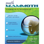 Math Mammoth Grade 6-A Worktext - Paperback