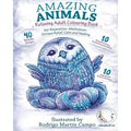 RELAXING Adult Colouring Book: Amazing Animals - For Relaxation, Meditation, Stress Relief, Calm And Healing