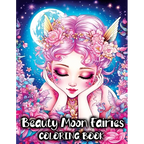 Fairy Coloring Book: Fairies Beauty Magical Moon for Relaxation and Enchantment in Fairyland