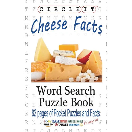 Circle It, Cheese Facts, Word Search, Puzzle Book