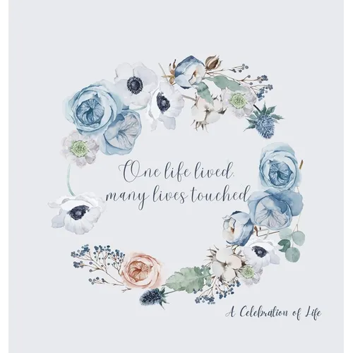 Celebration of life, funeral book, Condolence book to sign (Hardback cover)