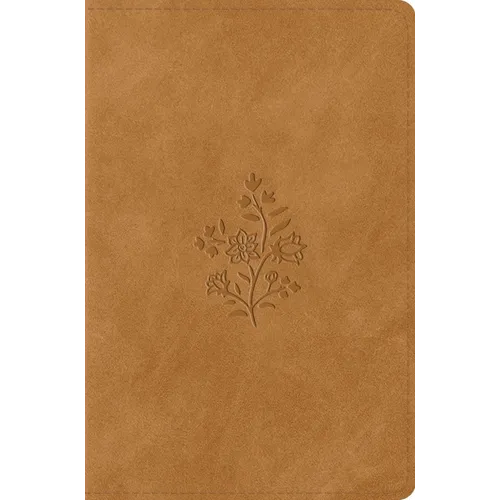 ESV Compact Bible (Trutone, Nubuck Caramel, Wildflower Design)