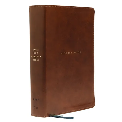 Net, Love God Greatly Bible, Leathersoft, Brown, Comfort Print: Holy Bible