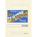 Vintage Lined Notebook Greetings from Ft. Lauderdale, Florida - Paperback