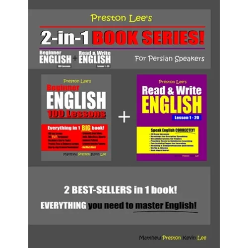 Preston Lee's 2-in-1 Book Series! Beginner English 100 Lessons & Read & Write English Lesson 1 - 20 For Persian Speakers