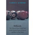 Billiards - The Cannon, Some Useful Tips on the Various Types of Cannon and How to Play Them