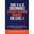 TABE 11 and 12 Consumable Student Reading Manual for Level M