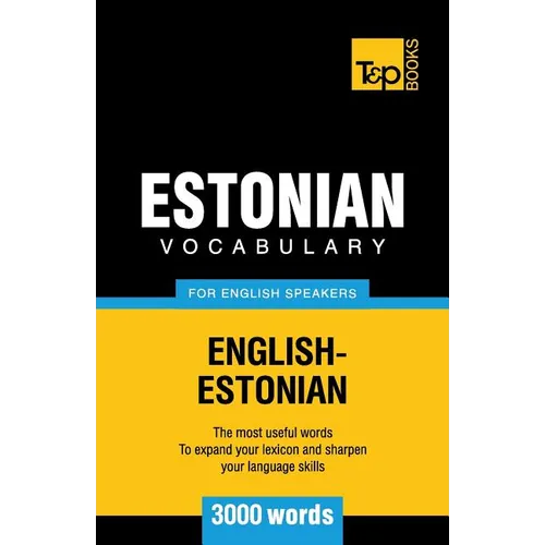 Estonian vocabulary for English speakers - 3000 words