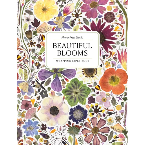 Beautiful Blooms Wrapping Paper Book
