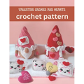 Valentine Gnomes and Hearts Crochet Pattern: Cute and Easy Crochet Book Projects for Valentine with Image and Detail Instruction