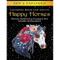 Happy Horses - Adult Coloring Book: Stress Relieving Designs for Adults Relaxation