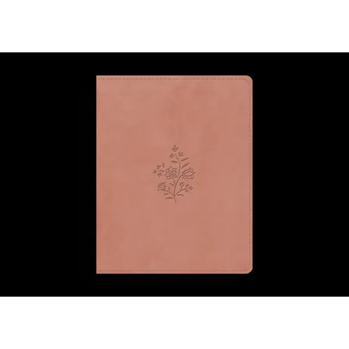 ESV Single Column Journaling Bible (Trutone, Blush Rose, Wildflower Design)