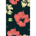 Password Book: Include Alphabetical Index With Black Seamless Floral Pattern