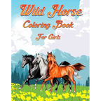 Wild Horse Coloring Book For Girls - Paperback