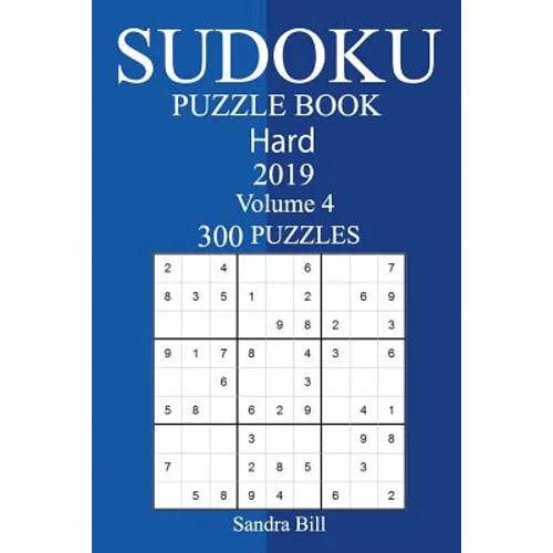 300 Hard Sudoku Puzzle Book 2019