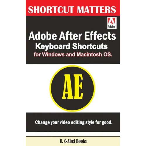 Adobe After Effects Keyboard Shortcuts for Widows and Macintosh OS.