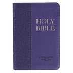 KJV Bible Mini Pocket Faux Leather, Purple) - Imitation Leather