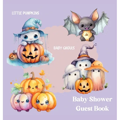 Halloween Baby Shower Guest Book (hardback)