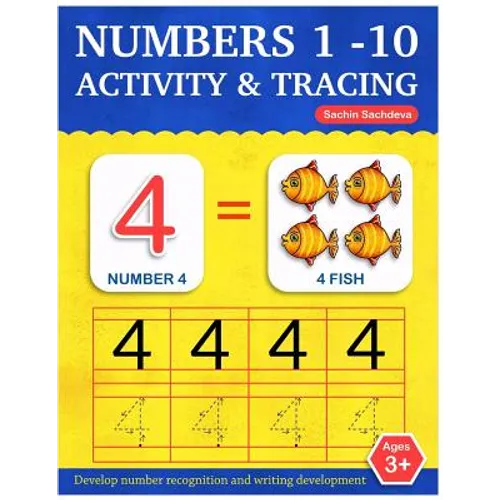 Numbers 1-10: Activity and Tracing Workbook for Kids Ages 3-5