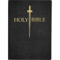 KJV Sword Bible, Large Print, Black Genuine Leather, Thumb Index: (Red Letter, Premium Cowhide, 1611 Version)