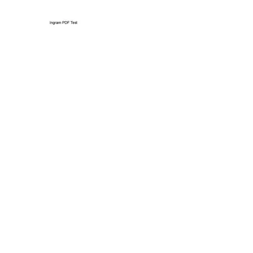Ingram PDF Test