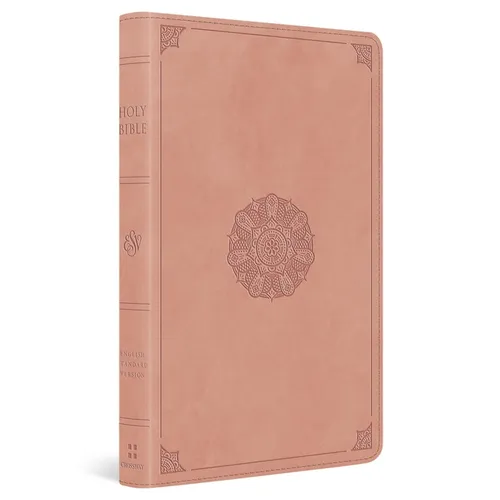 ESV Thinline Bible (Trutone, Blush Rose, Emblem Design)
