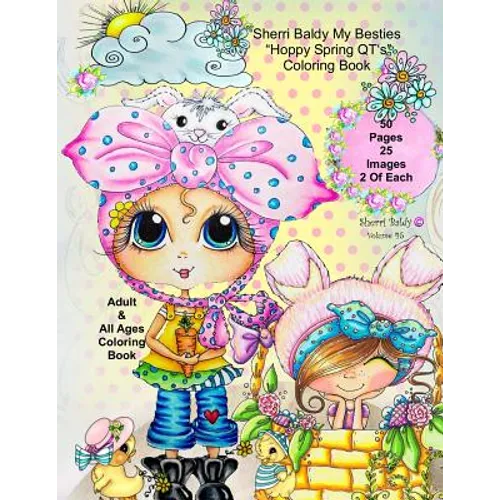 Sherri Baldy My-Besties Hoppy Spring QT's Coloring Book