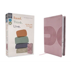 Niv, Read. Think. Live., Leathersoft, Pink, Comfort Print: 365-Day NIV Devotional Bible - Discover Your Part in God's Plan - Imitation Leather
