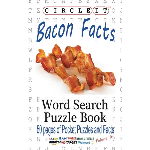Circle It, Bacon Facts, Word Search, Puzzle Book