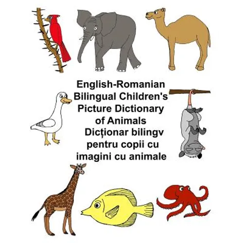 English-Romanian Bilingual Children's Picture Dictionary of Animals