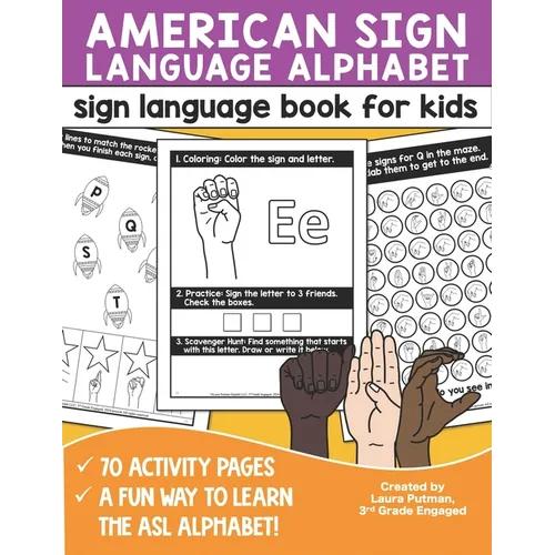 Sign Language Book for Kids: American Sign Language Alphabet