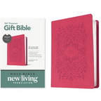 Premium Gift Bible Nlt, Filament Enabled (Leatherlike, Very Berry Pink Vines, Red Letter) - Imitation Leather